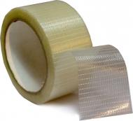 Клейка стрічка армована PROЗАПАС прозора (сітка) 48 мм 20 м 150 мкм